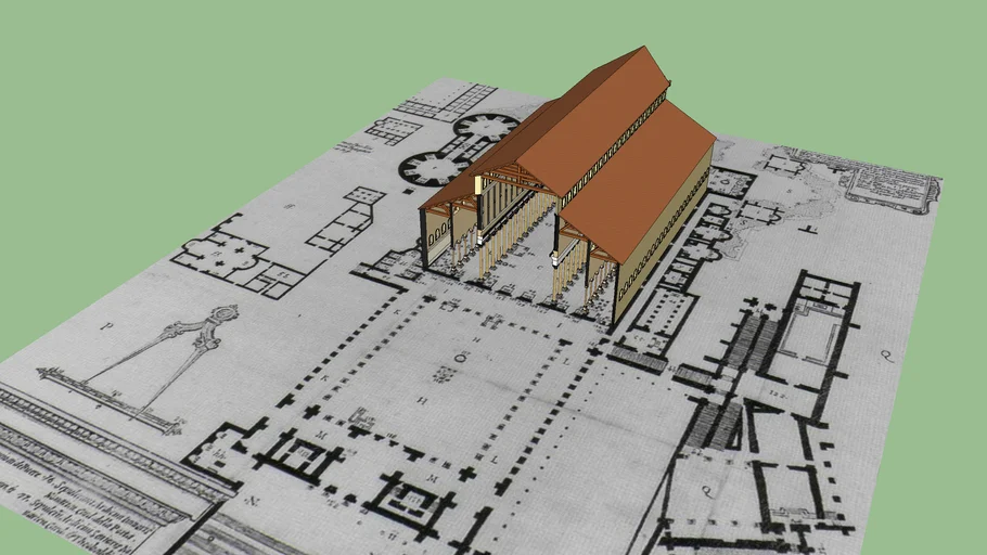 Navate basilica costantiniana di san Pietro di Roma