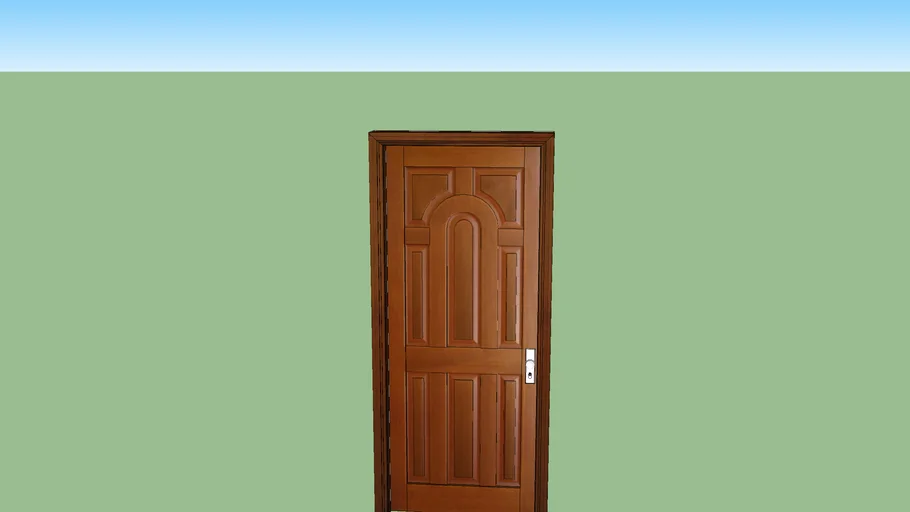 Puerta madera exterior