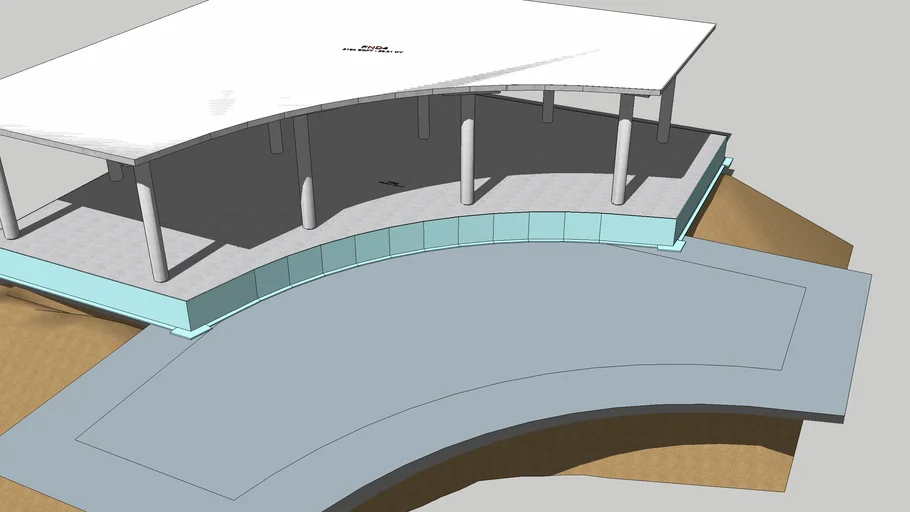 BARCLAY ENTRANCE FOUNDATION PLAN. | 3D Warehouse