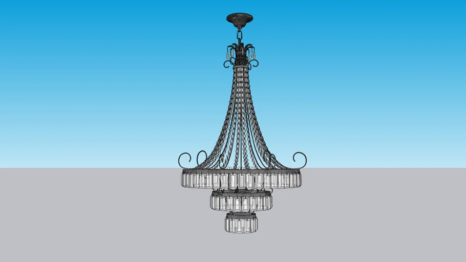 glass chandelier