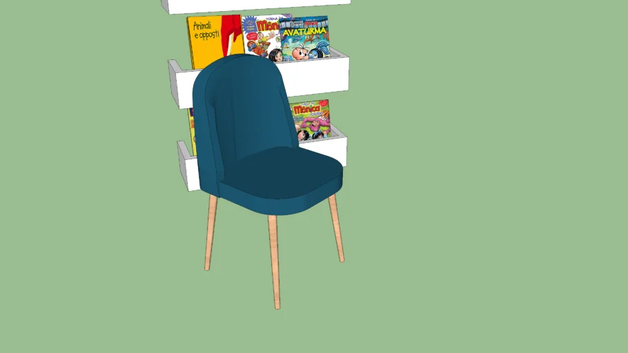 Cadeira infantil + revisteiro