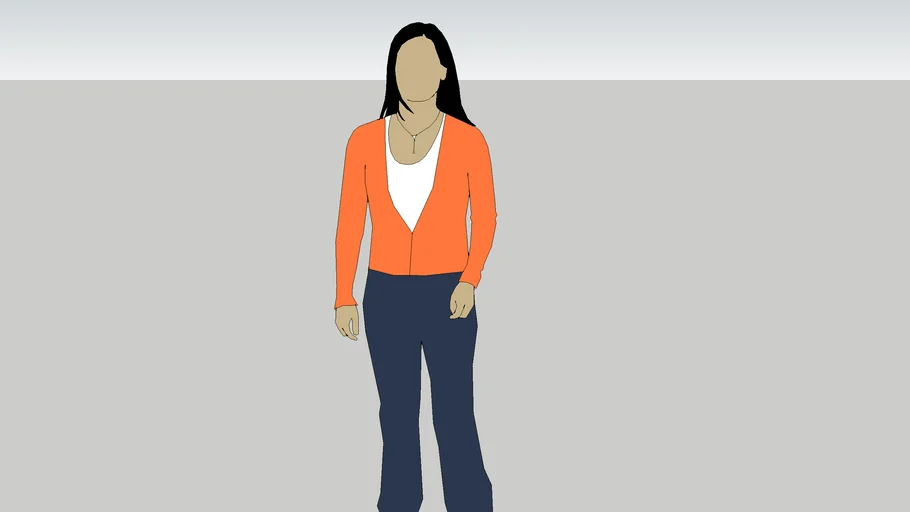 2d Woman Standing