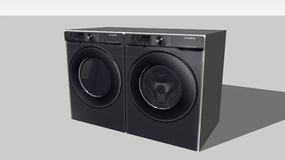 black washer and dryer SAMSUNG laundry