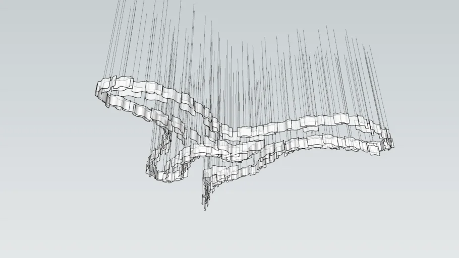wave chandelier