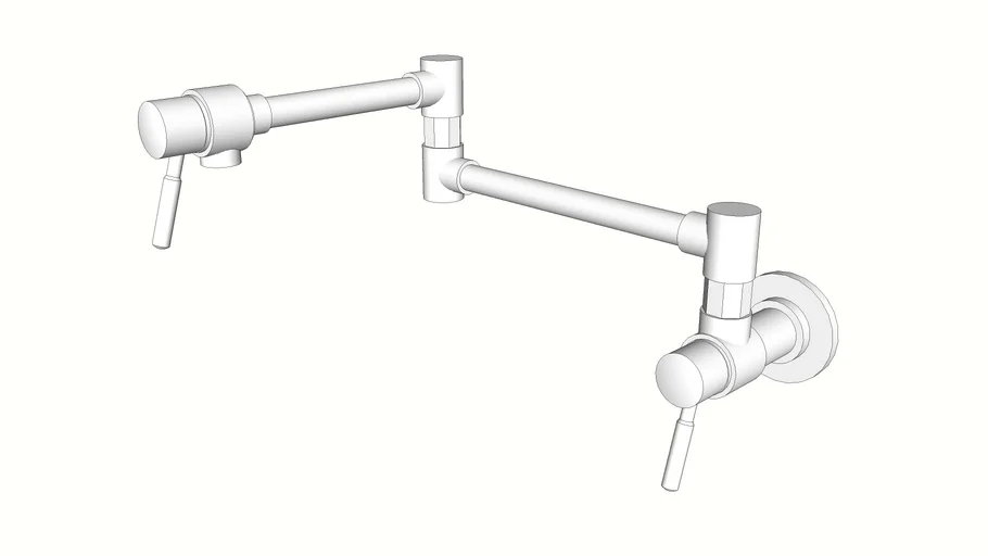 LITZE® EURO Wall Mount Pot Filler Faucet - 62820LF-PC