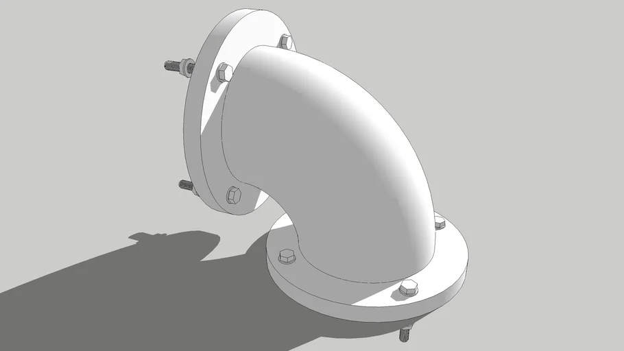 galvanized steel 90degree elbow dn200