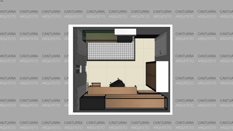 ESCRITÓRIO / QUARTO  D.N. | @cantuariaarquiteto