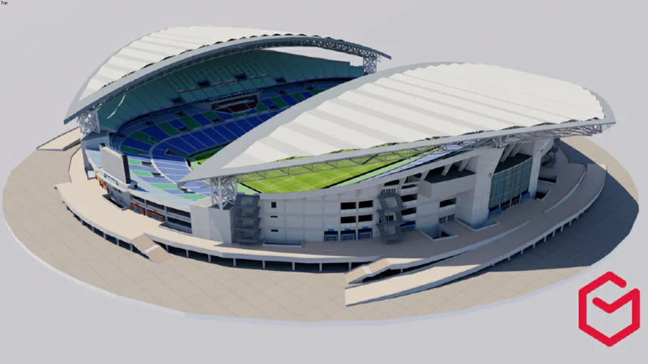 Saitama Stadium 2002 - Japan 3D model