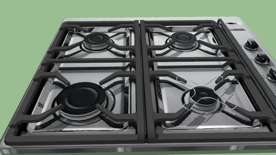 Anafe a gas 4 hornallas