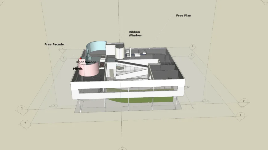 Villa Savoye,by Le Corbusier,poissy,France