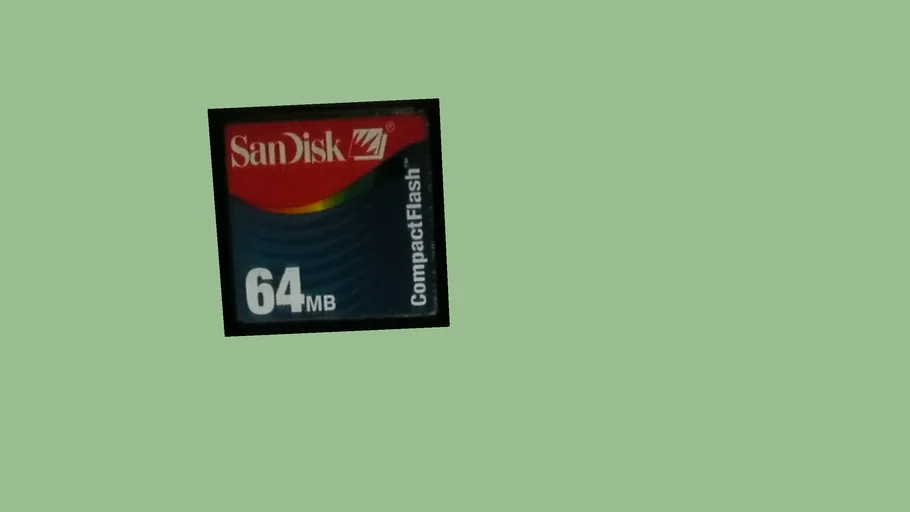 Sandisk 64mb 1999 CF card | 3D Warehouse