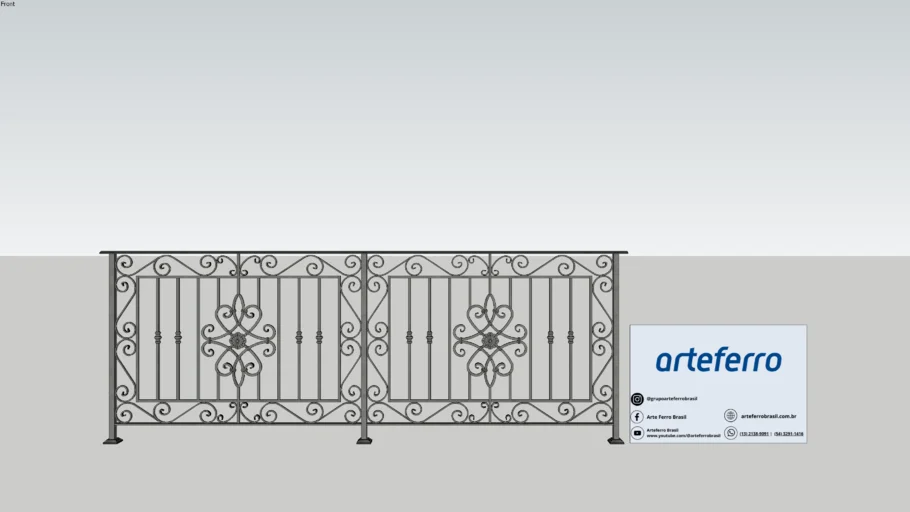 Guarda corpo arteferro 