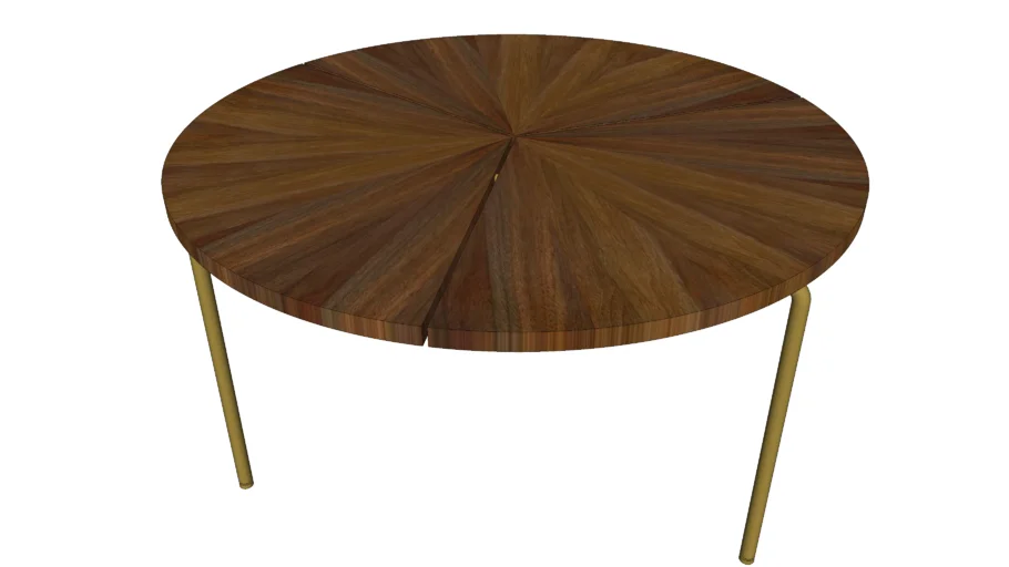 CB-36 Circular Coffee Table Walnut