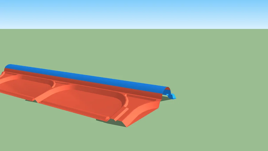 5v Ridge Cap 2 piece | 3D Warehouse