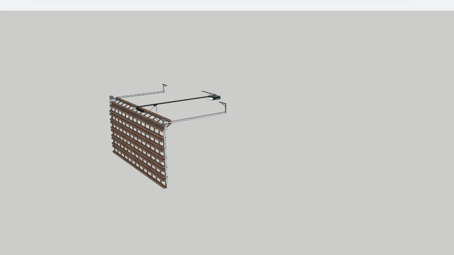 Porton electrico metal-madera.