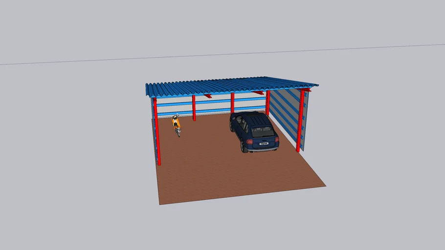parking kereta berbumbung