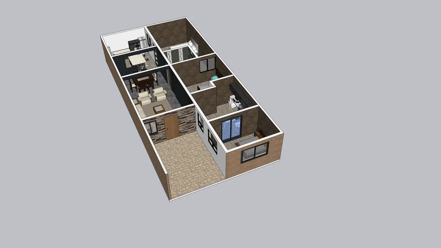 Modelo casa amoblada