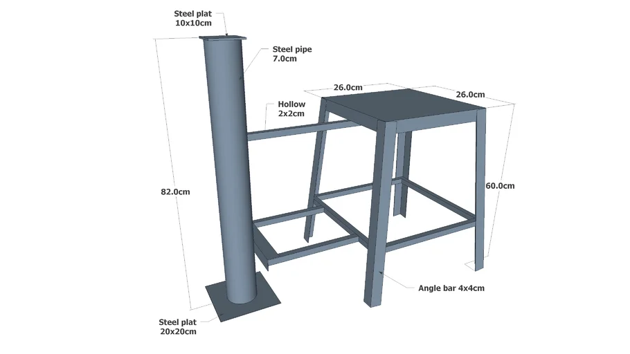 Laste setting bench / Bangku pengatur sepatu