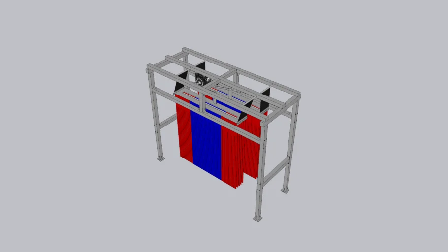 car wash econocraft 2 Basket Side to Side Mitter Curtain