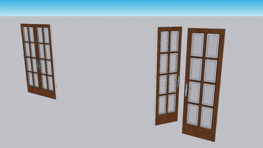 Wooden Glazed Internal Door with Astragals