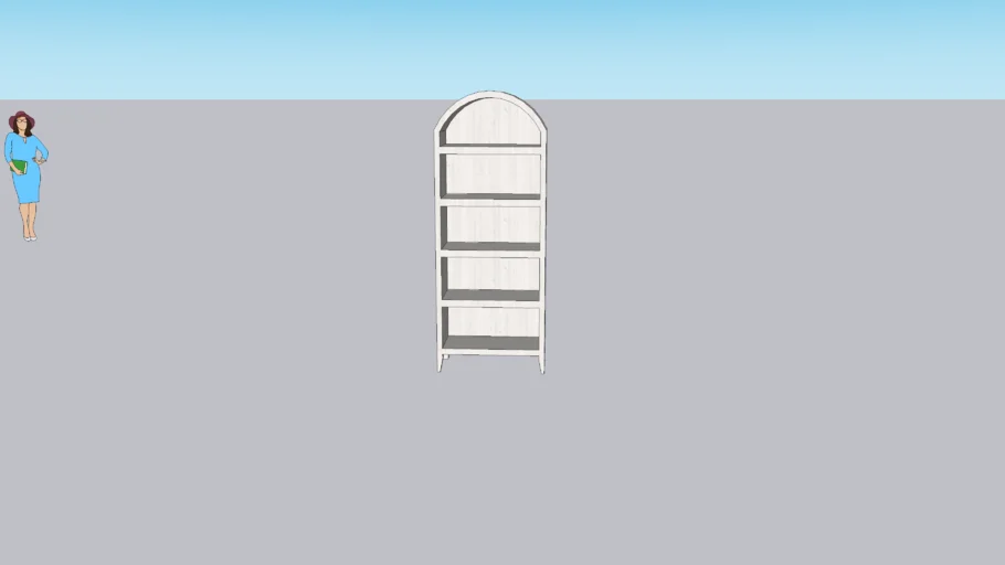 Arched Bookcase