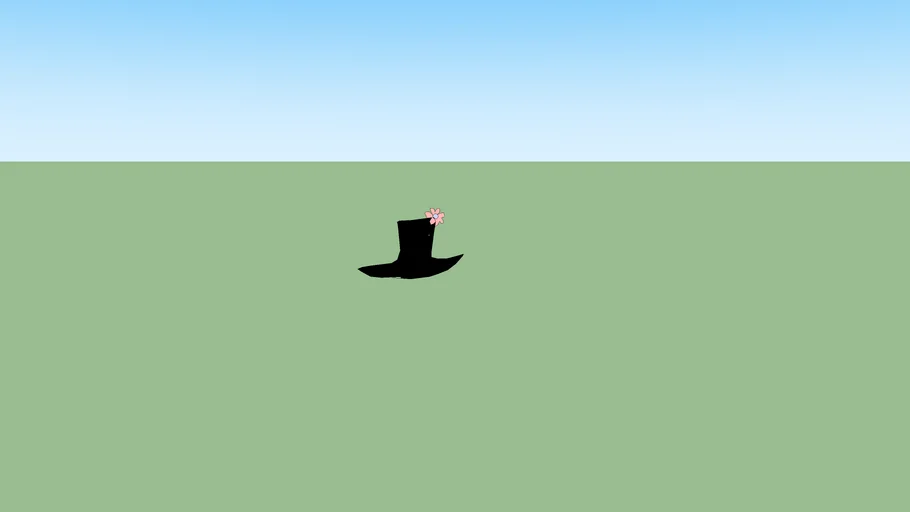 2d Hat w/ Flower | 3D Warehouse