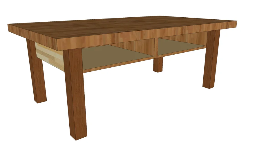 Double Wood Table