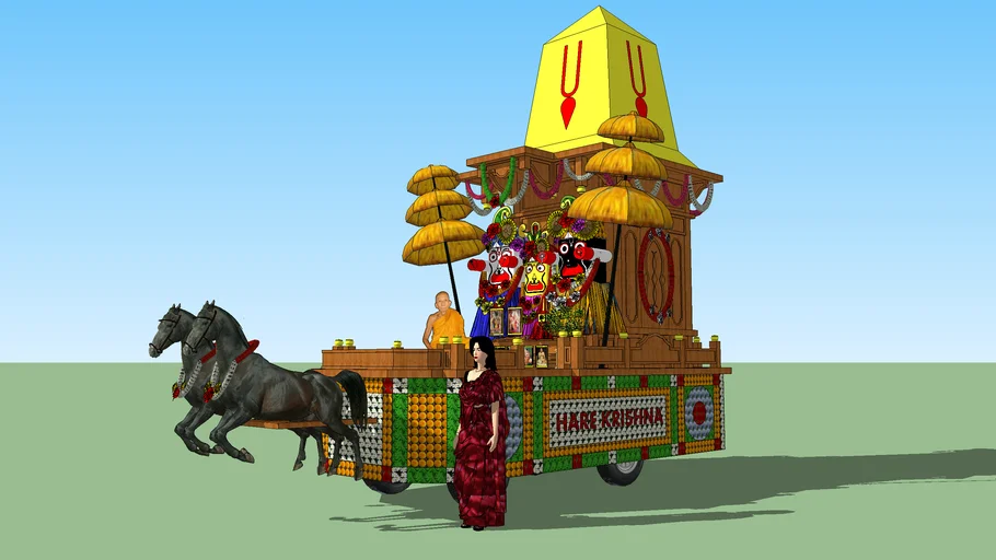 Lord Jagannath's Cart for the 1-st Surabaya Ratha Yatra 2014