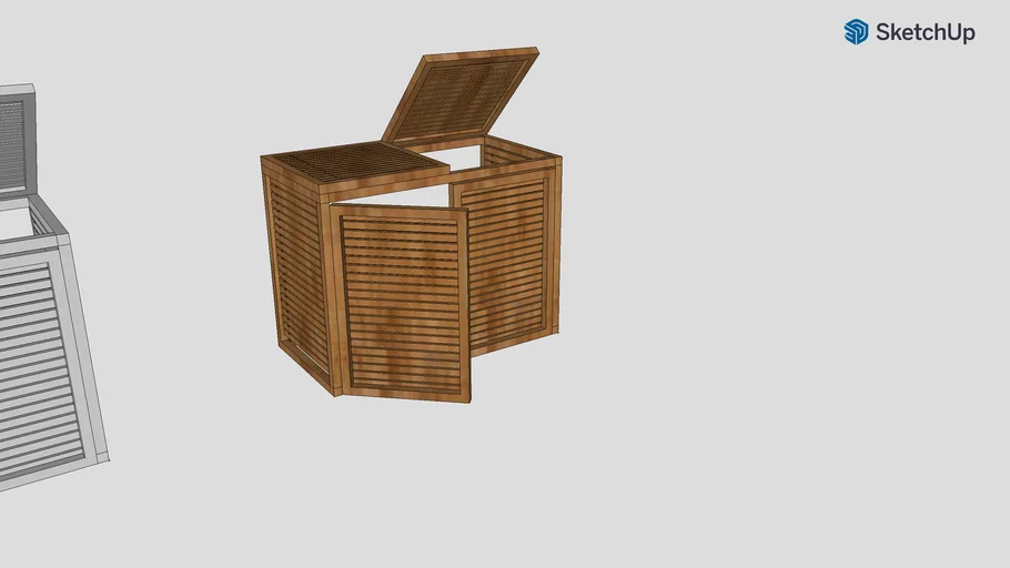 Timber Double Bin Store