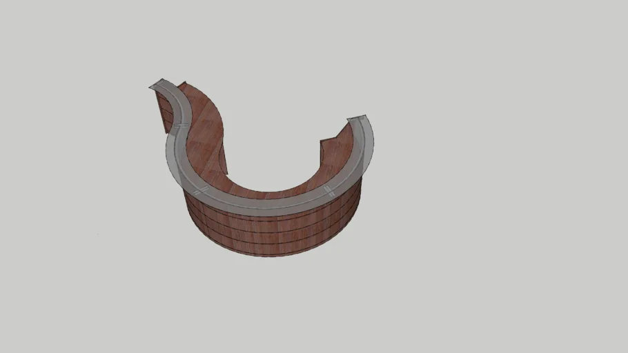 Curved Reception desk