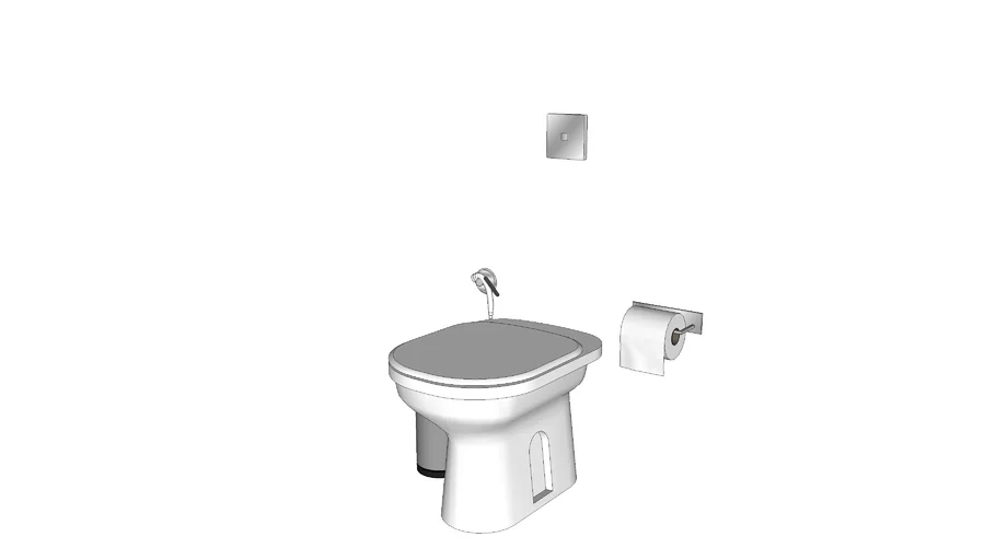 Vaso sanitário convencional sem caixa acoplada - (47cmX45cmX62cm)