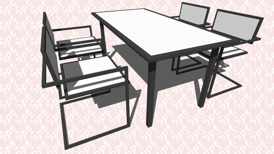 Mesa y sillas - table and chairs