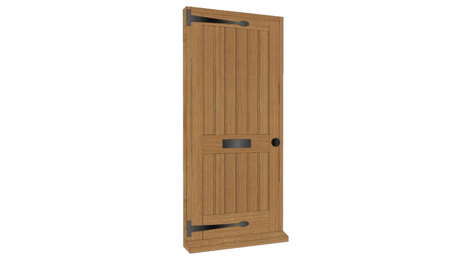 Door Framed ledged and braced