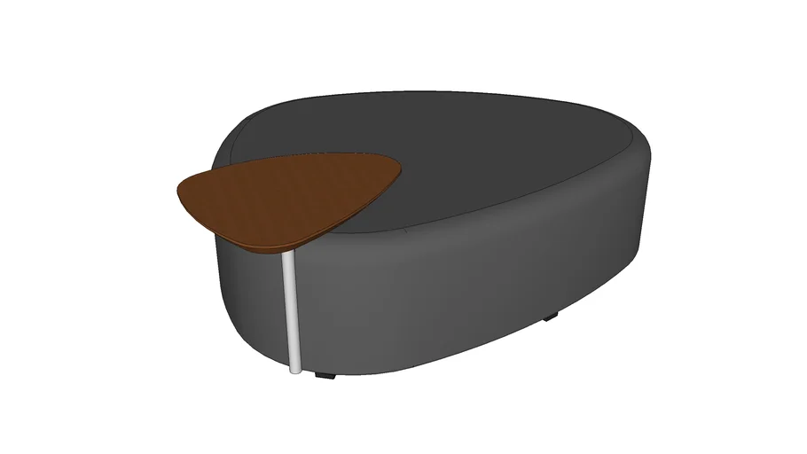 Puff Oslo Baixo com Mesa