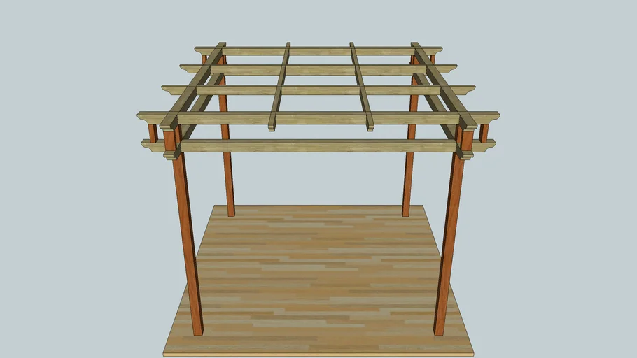 Roof top pergola