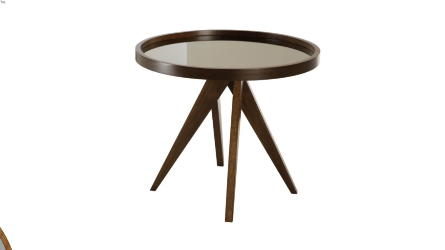 MESA LATERAL VINTAGE REDONDA 