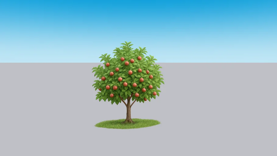 Red Apple Tree 2D | 3D Warehouse