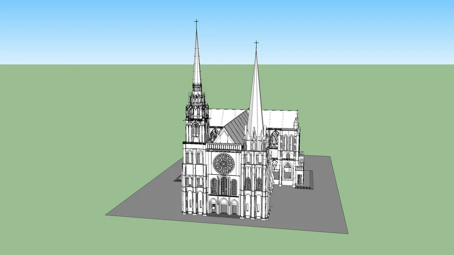        catedral de chartres  francia 