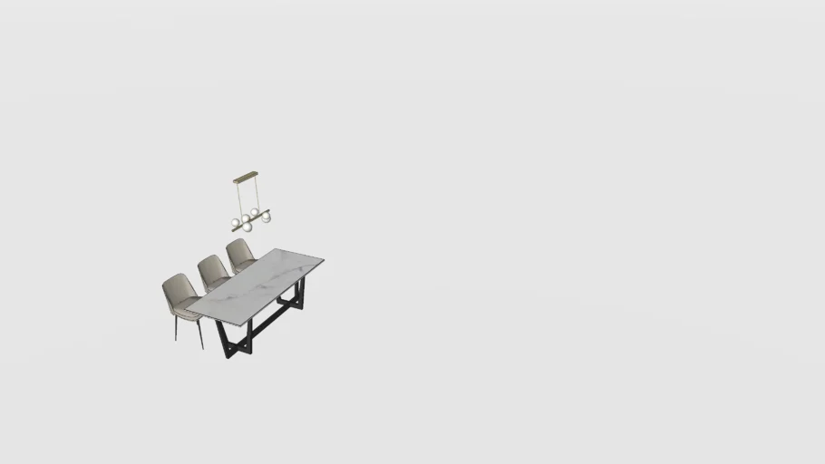 Dining Table Set 07 | 3D Warehouse