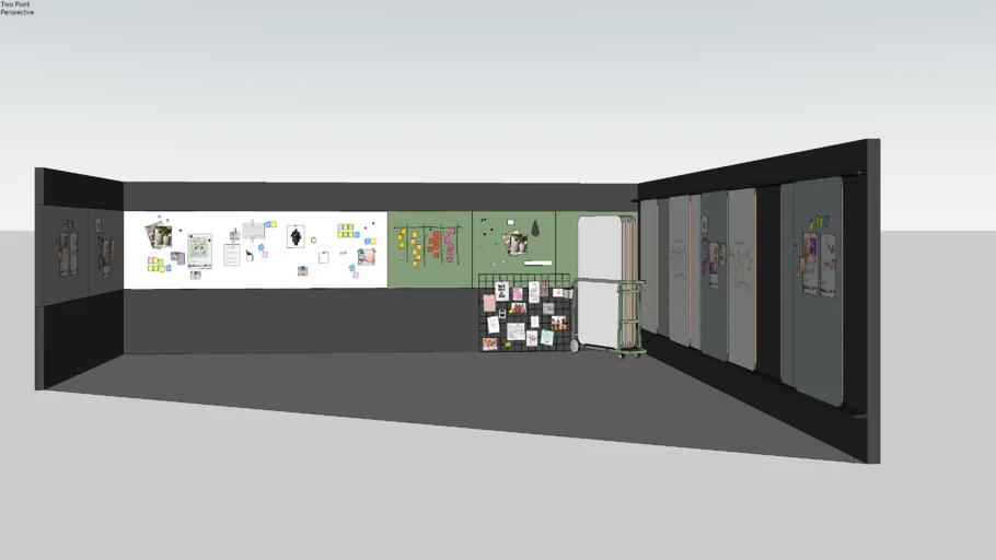 Pin Board Magnet Board Room model by pooh