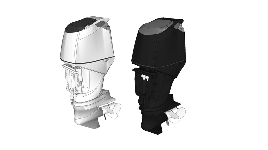 Modern outboard motor 300hp