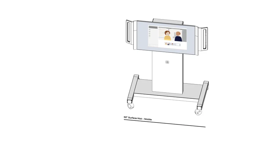 LO Tech - Surface Hub 55 Mobile | 3D Warehouse