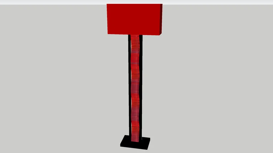 LE MANI LAMP BALI RED 160H