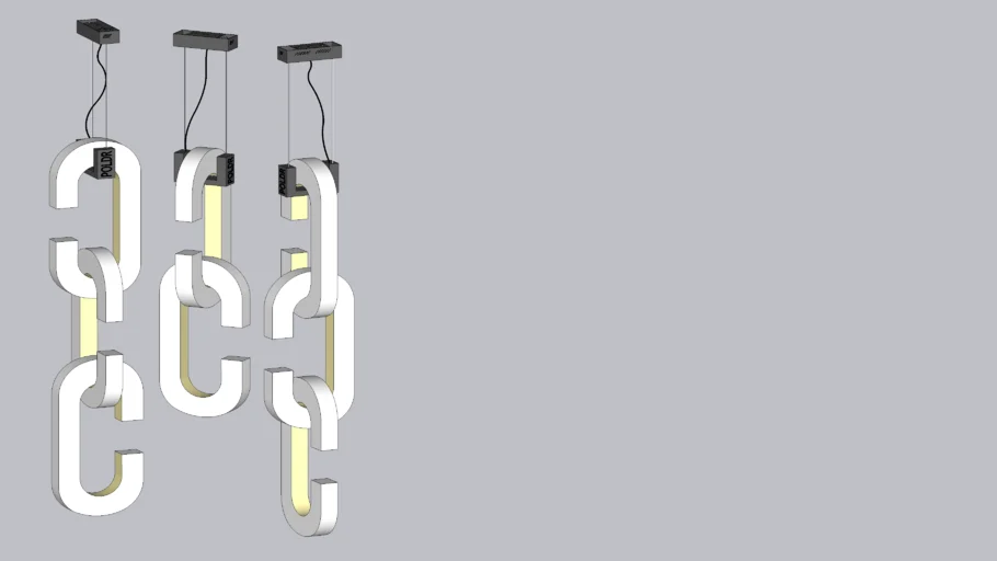 Escape Modular Hanging Light Group Chandelier