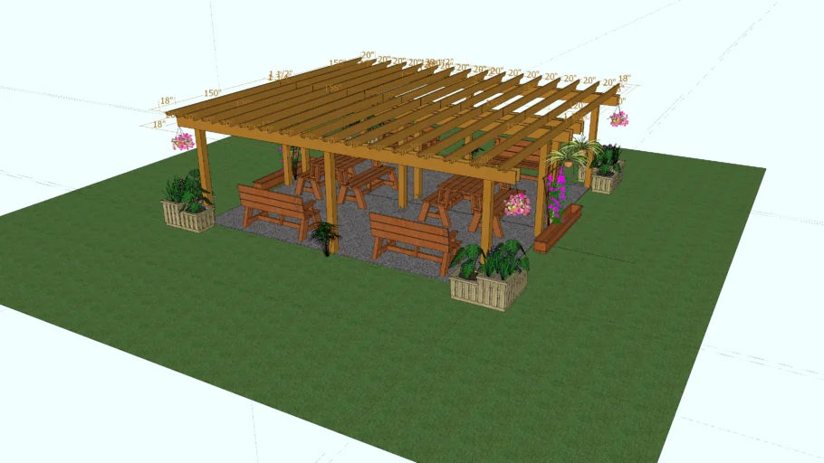 Pergola and Common Area
