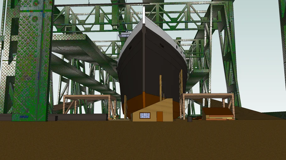 BUILDING TITANIC  HULL 1911  HARLAND AND WOLFF IN BELFAST