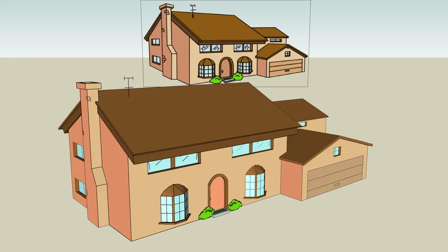 CASA DE LOS SIMPSONS 'SIMPSONS HOUSE' | 3D Warehouse