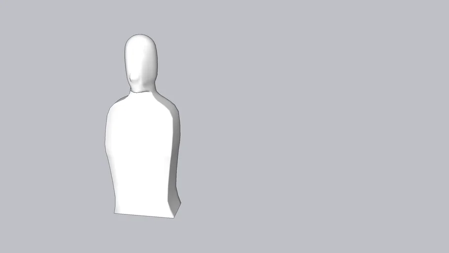 Busto personaje 3D para editar al gusto como se desee