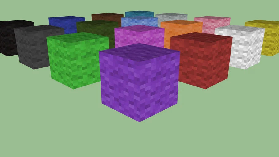 Minecraft Wool Blocks by Zapperier
