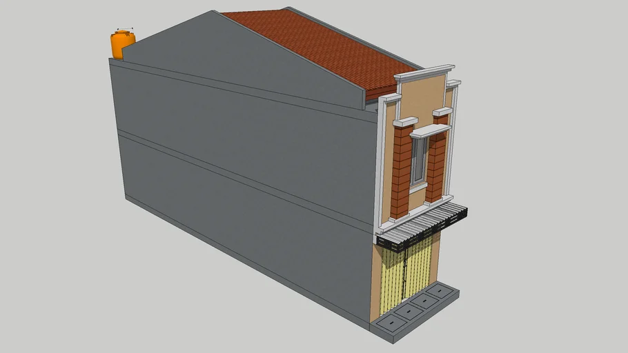 Rumah Toko (Ruko) Modern Minimalis 2 (dua) Lantai